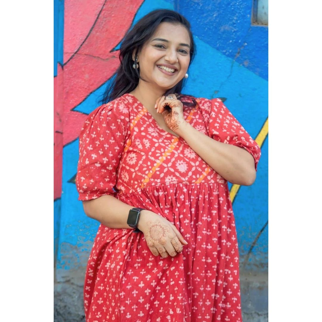 Bisini Khadi Aeroplane Butti Tunic