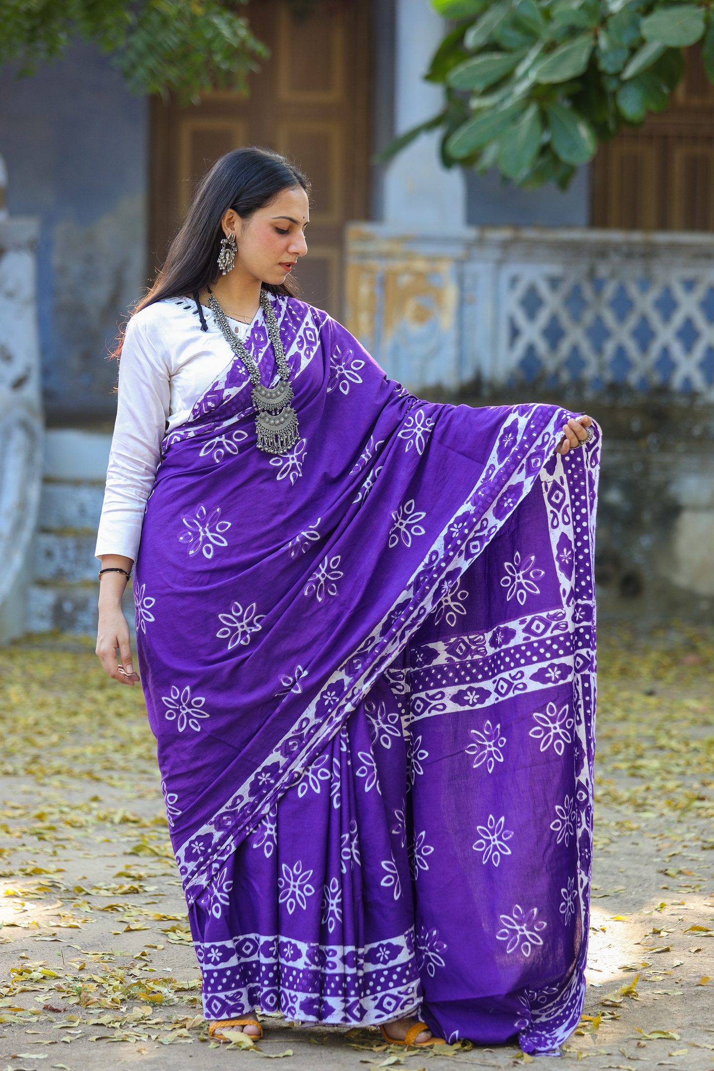 Purple Saree