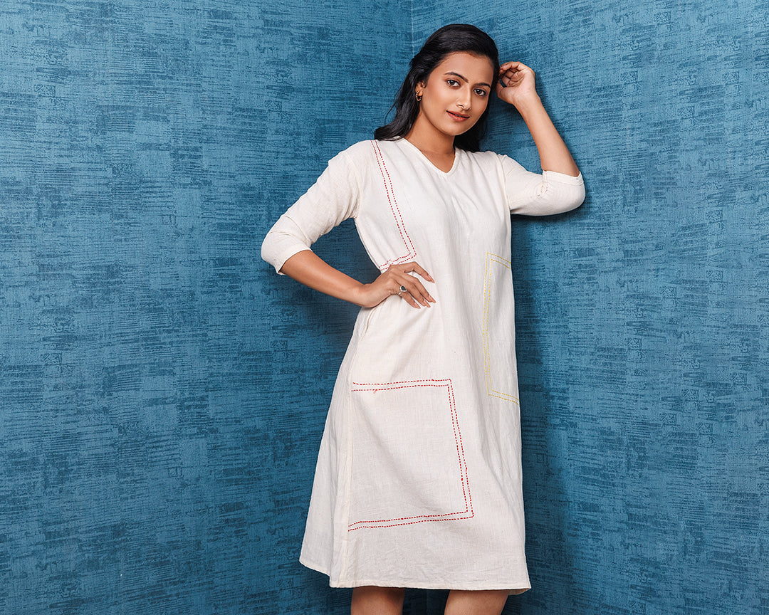 Khadi Offwhite Tunic