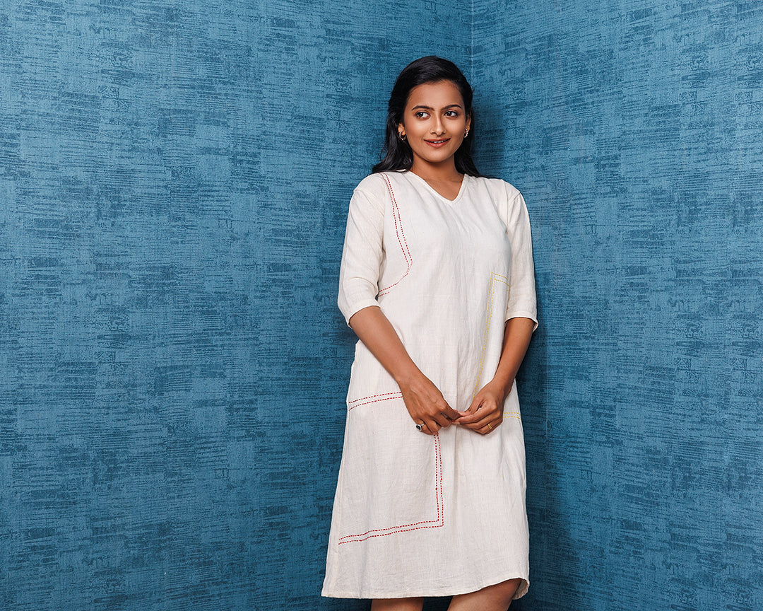 Khadi Offwhite Tunic