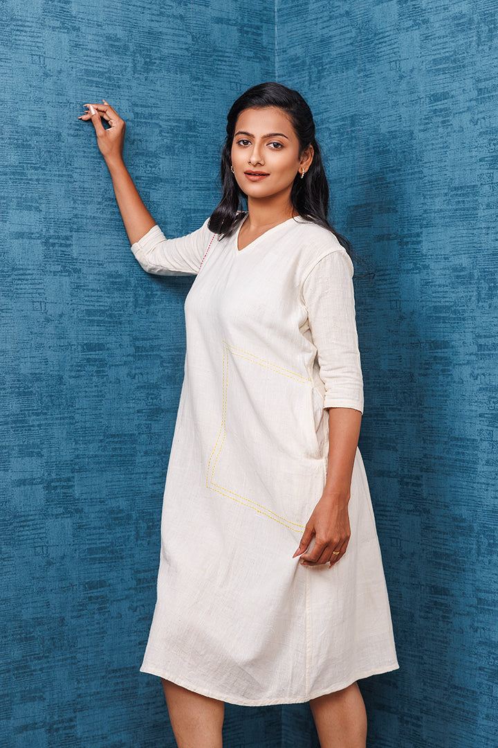 Khadi Offwhite Tunic