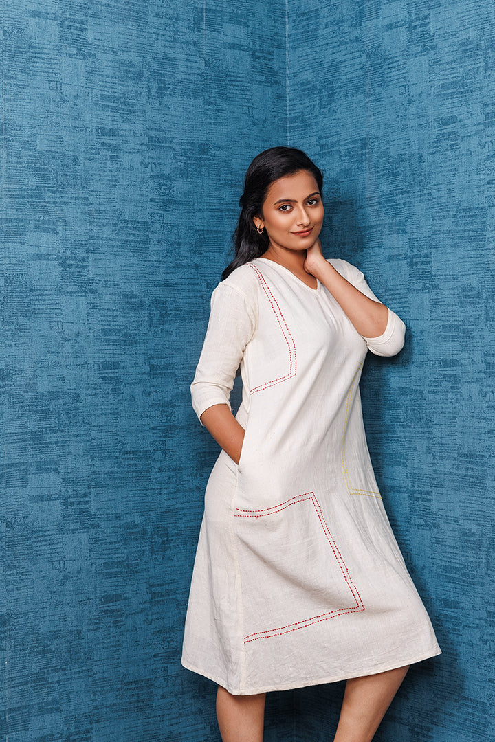 Khadi Offwhite Tunic