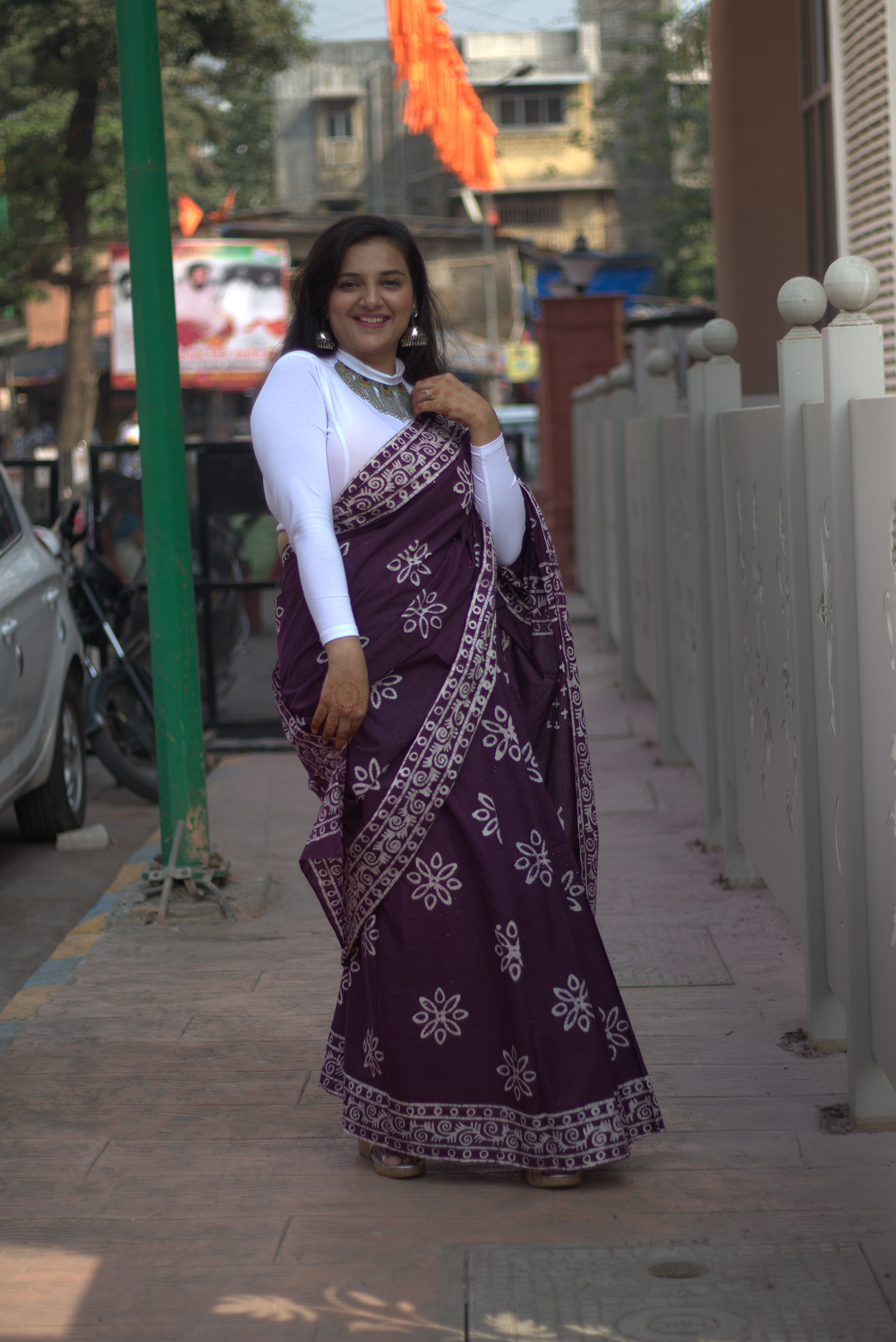 Brown Shade Saree
