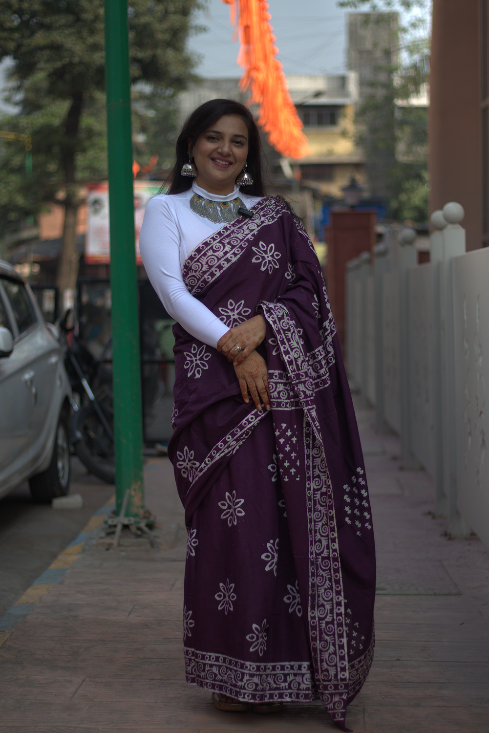 Brown Shade Saree