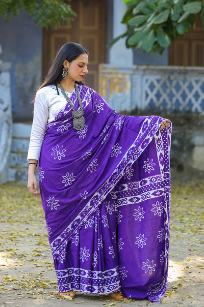 Purple Saree