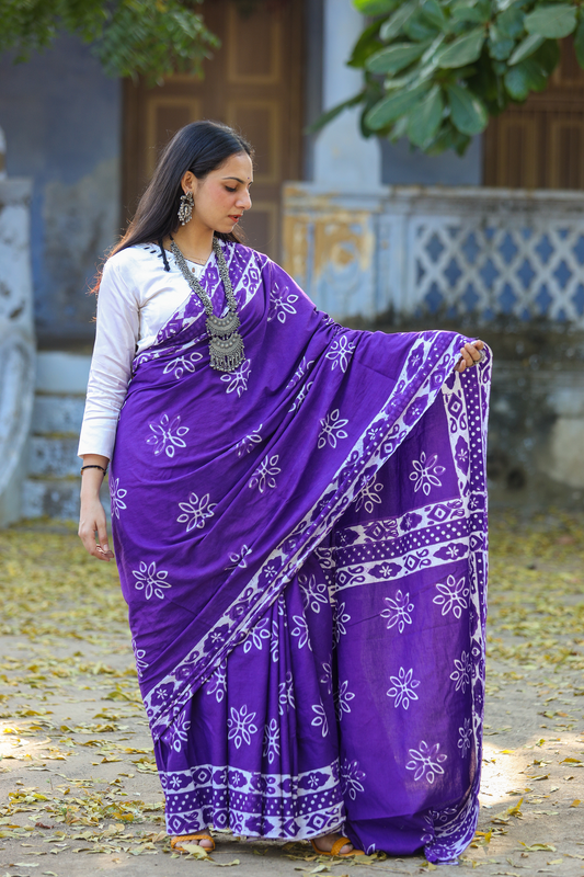 Purple Saree