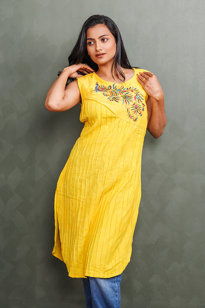 Yellow Kurti
